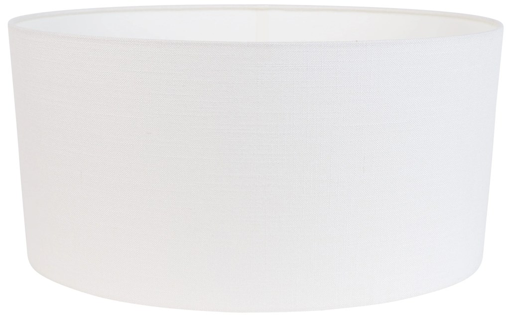 Abażur z lnu, biały, owalny, 50/33/25