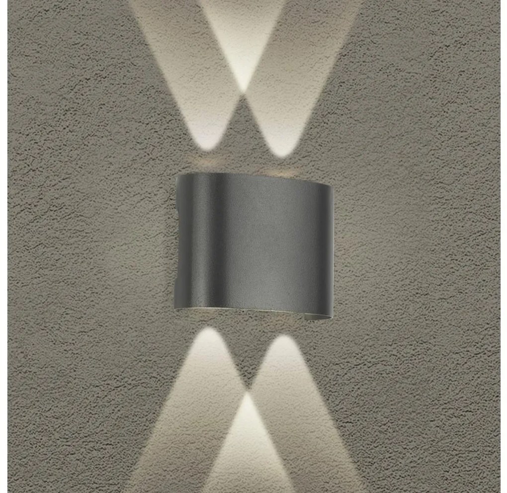 Brilagi - zewnętrzna lampa ścienna LED FLAREBOX LED/4W/230V antracyt IP65