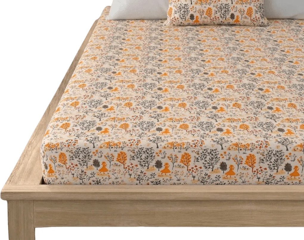 PrzytulneMieszkanie.pl Prześcieradło z mikrofibry GOLDEN VILLAGE kolorowe 90x200 cm