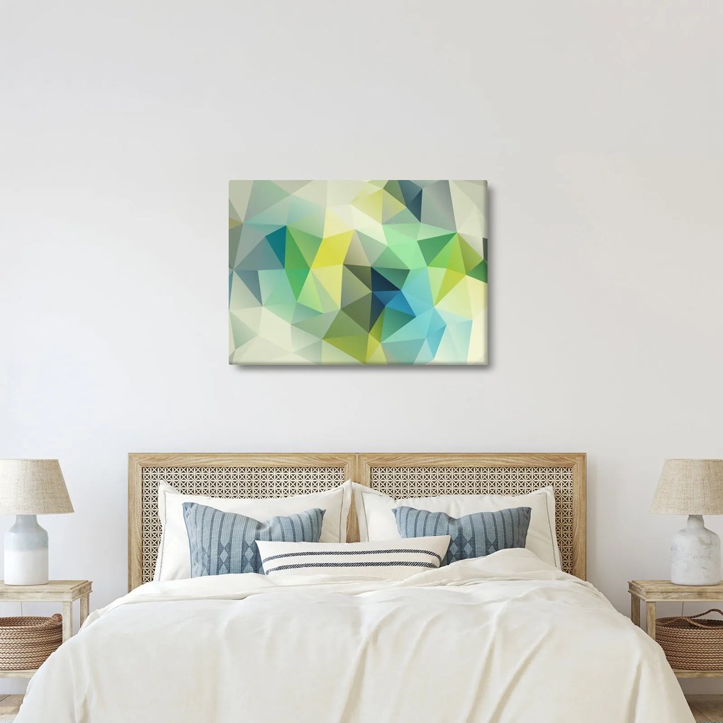 Obraz abstrakcji geometrycznej (70x50 cm)