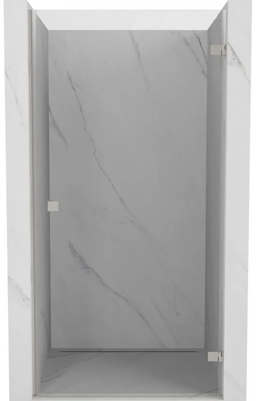 Mexen Lunar-B drzwi prysznicowe uchylne prawe 80 cm, transparent, nikiel szczotkowany - 832-080-000-97-00-P