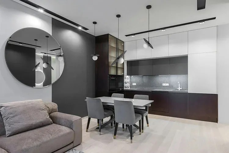 Duża lampa wisząca loft kapelusz z ruchomą tarczą - 13X A695 F4-B54