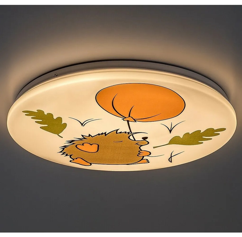 Rabalux 71191 dziecięca lampa sufitowa LED Hedgy -jeż i balon, 24 W, IP20, śred. 37,5 cm