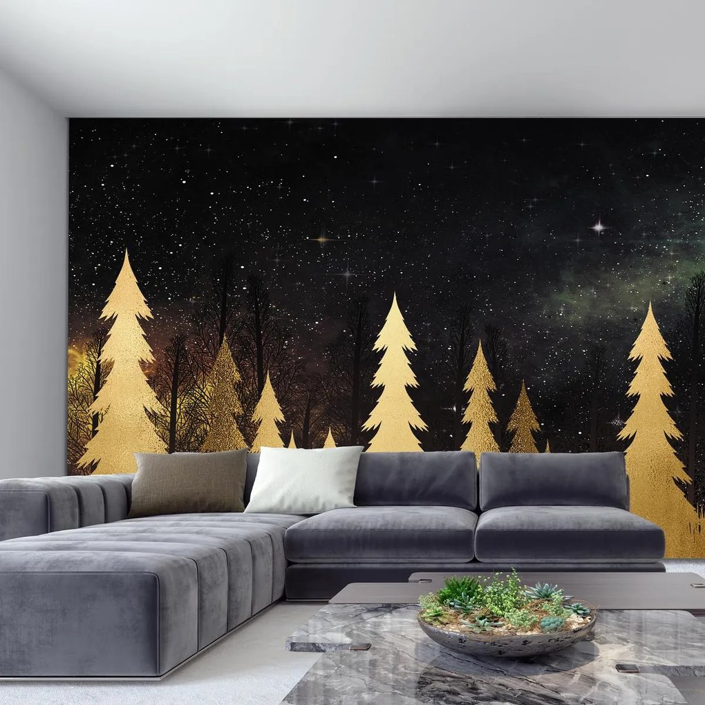 Fototapeta - Złota noc (196x136 cm)