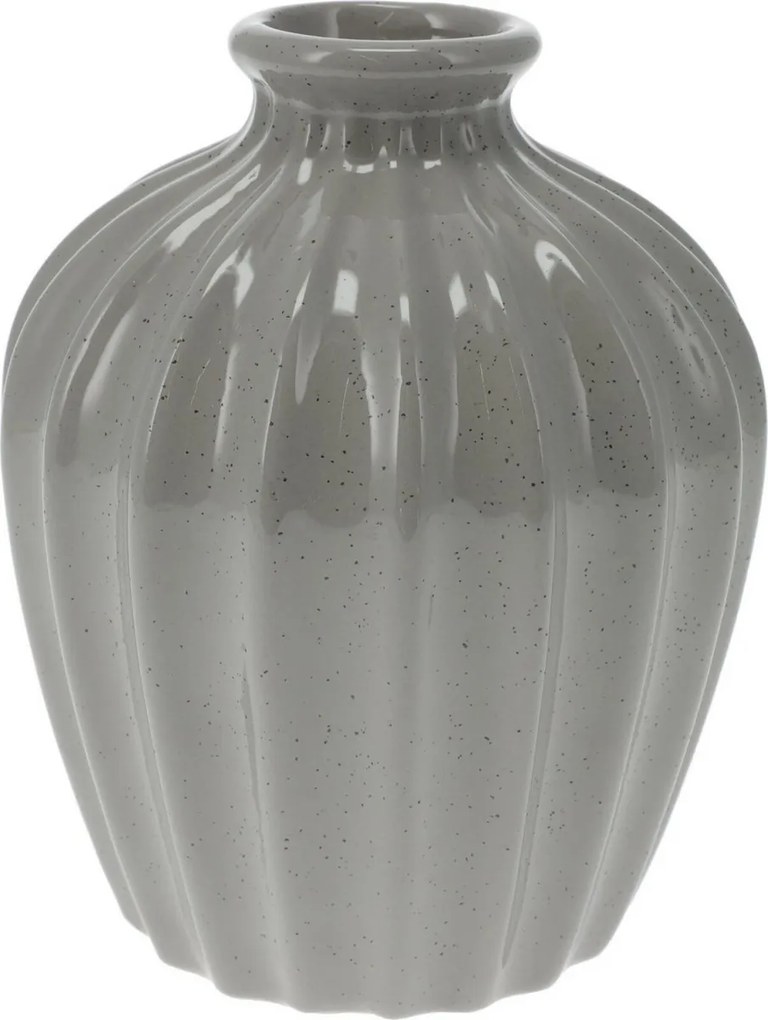 Wazon porcelanowy Sevila, 11,5 x 15 cm, szary, S