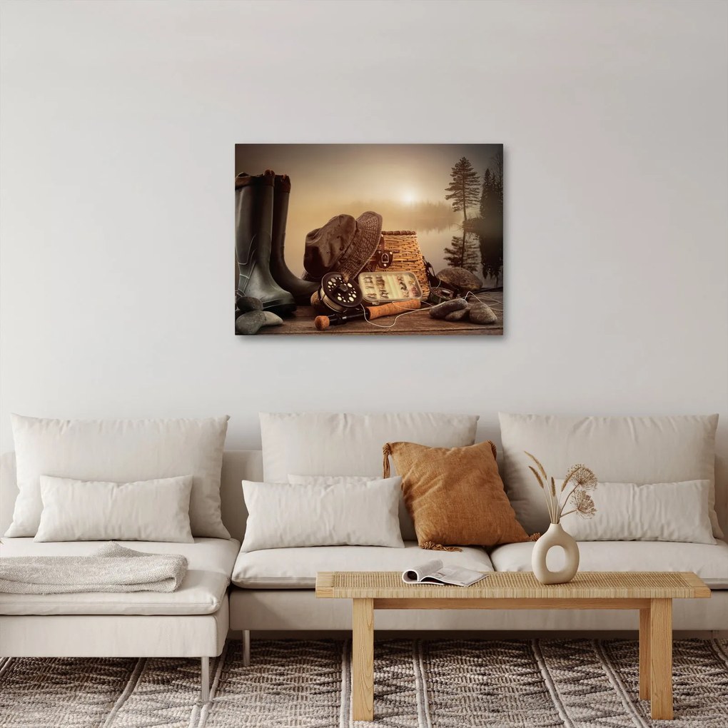 Obraz - Martwa natura rybactwa (70x50 cm)