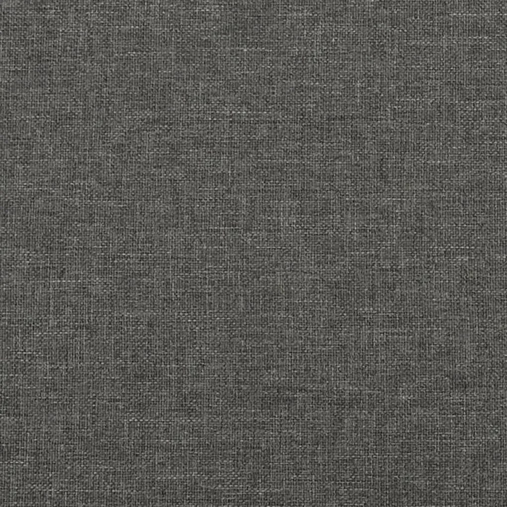 Zagłówek do łóżka z materacem sprężynowym 90 cm ciemnoszary