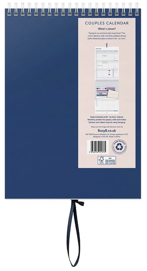 Kalendarz dla par 13 str. Navy Marble – Busy B