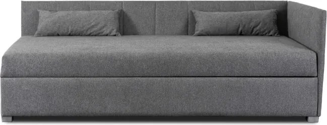 Łóżko Tapczan Młodzieżowe KARO 2 90x200 cm Narożne Szare