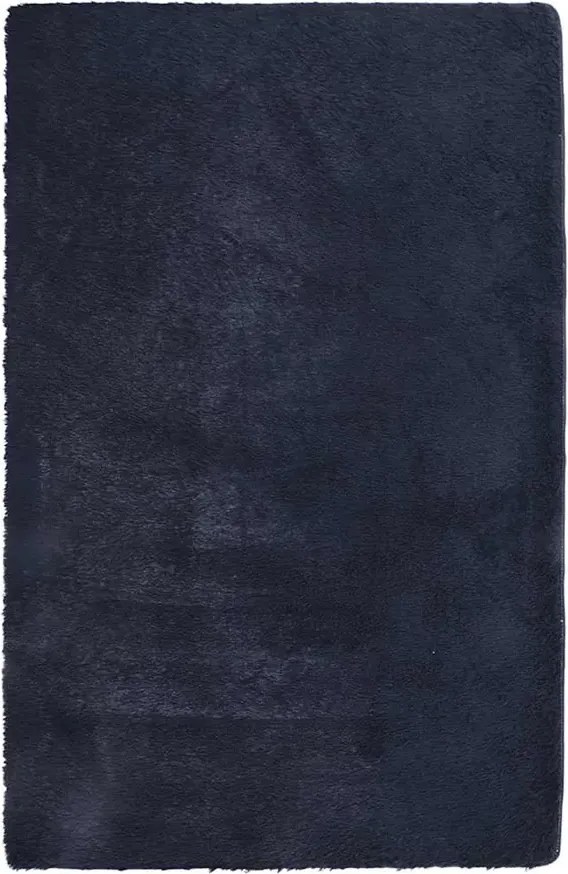 Granatowy dywan z długim włosiem 130x200 L7-E09