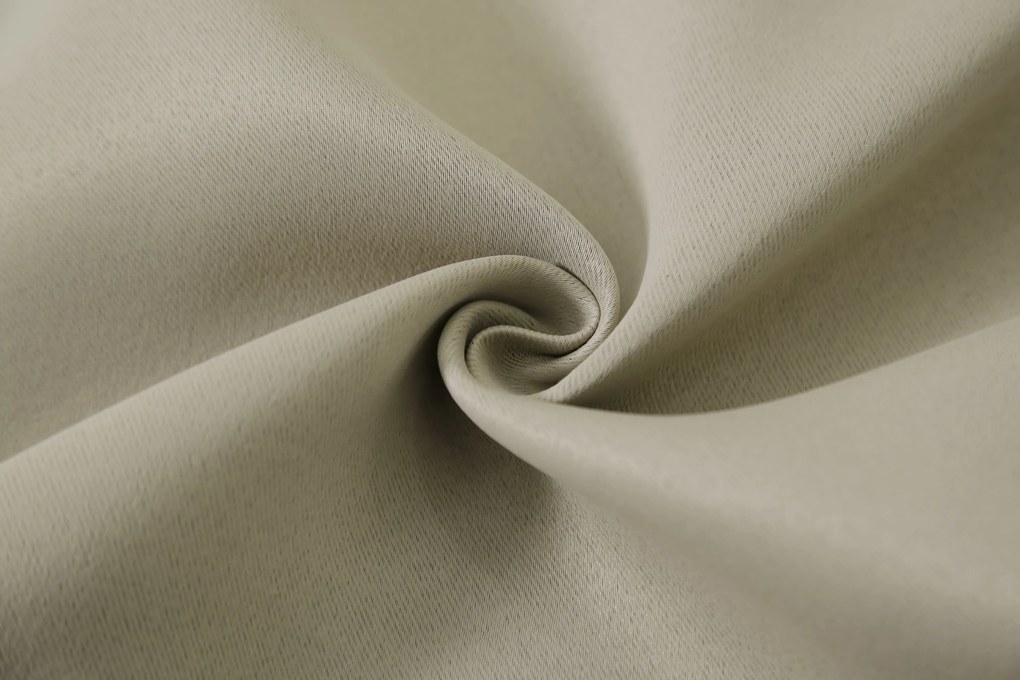 Zasłona OXFORD 140x270 cm, beżowa Zawieszanie: Taśma z wiązaniami
