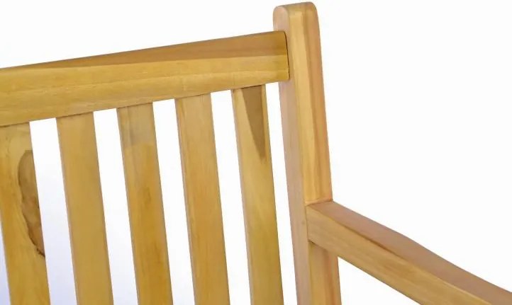 Ławka ogrodowa DIVERO 3-osobowa drewniana 150 cm