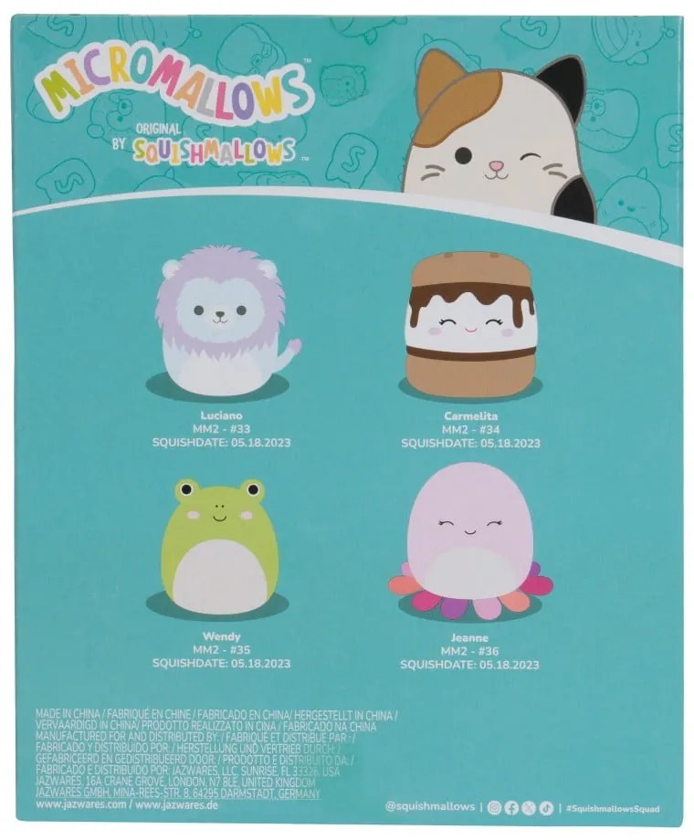 Zabawki pluszowe zestaw 4 szt. Micromallows 4Pack – SQUISHMALLOWS