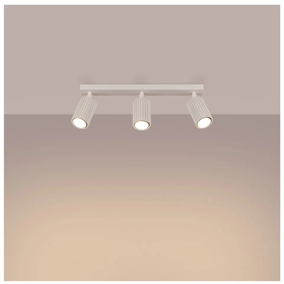 Kremowa lampa sufitowa 6,5x45 cm Gleam – Nice Lamps