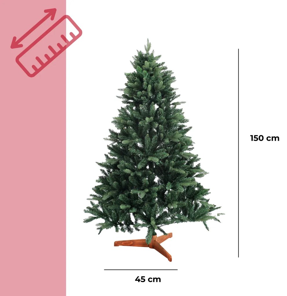 Sztuczna choinka FROST, 150 cm, zielona Jurhan