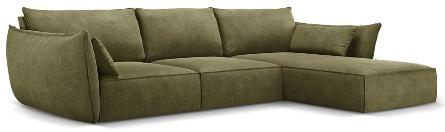 Zielony narożnik (prawostronny) Vanda – Mazzini Sofas