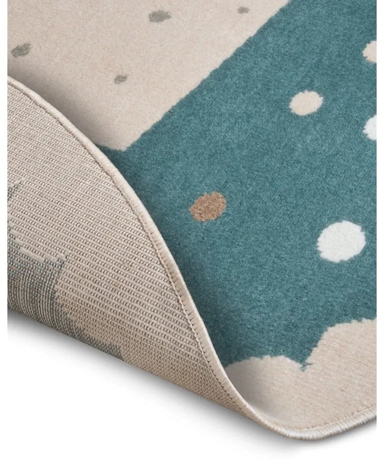 Niebieski dywan dziecięcy ø 100 cm Crown – Hanse Home