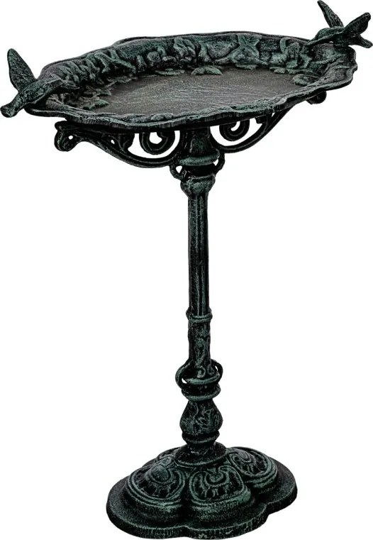 STILISTA Poidło żeliwne dla ptaków 45 x 29 cm, antyczna ziel