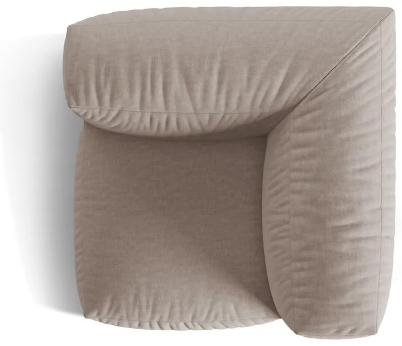 Beżowy moduł sofy (strona zmienna) Martina – Micadoni Home