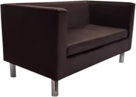 Sofa Monaco : Kolor nogi - Chrom, Kolor tkaniny - VELVET - MG05, Typ tkaniny - Velvet, Wysokość nogi - 15 cm