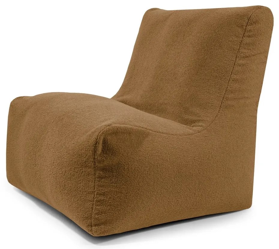Brązowy worek do siedzenia z materiału bouclé Seat 100 Lounge – SLOWDOWN