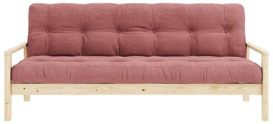 Różowa rozkładana sofa 205 cm Knob – Karup Design