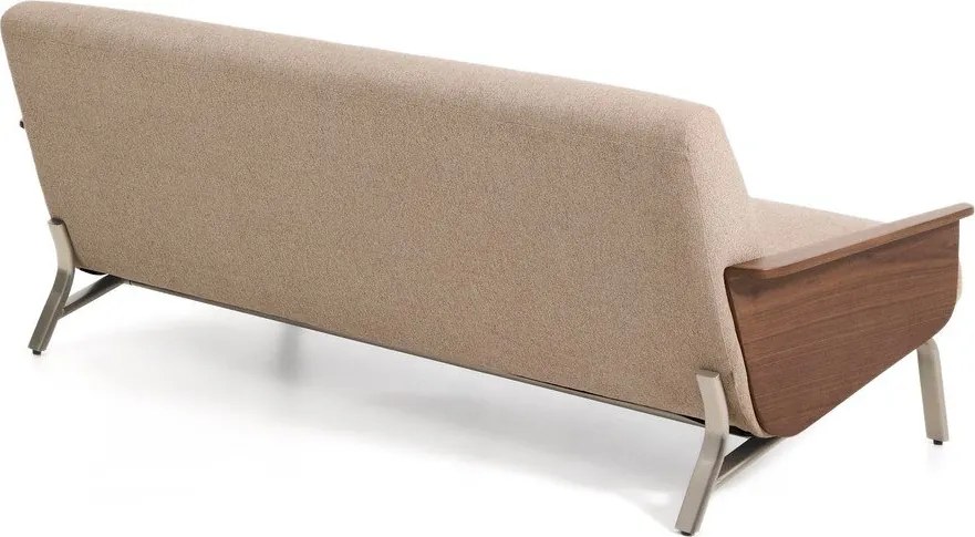 Jasnobrązowa sofa z tkaniny szenilowej 205 cm Amsen – Kave Home