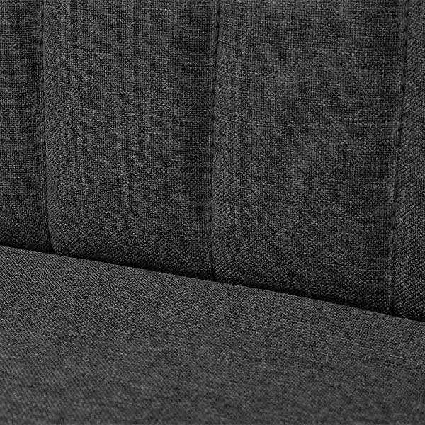 Romantyczna sofa Lernes - grafitowa