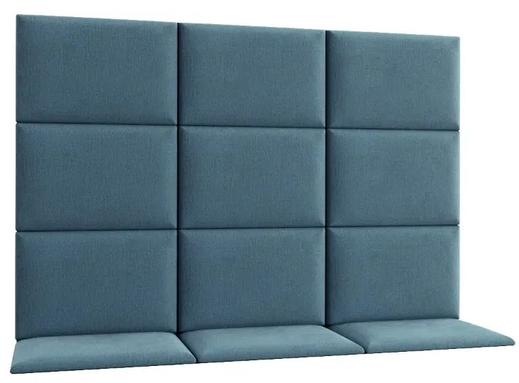 Zestaw 12 paneli tapicerowanych QUADRATTA 180x120 morski ELTAP