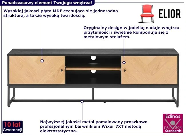 Szafka RTV na nóżkach 160 cm Imre