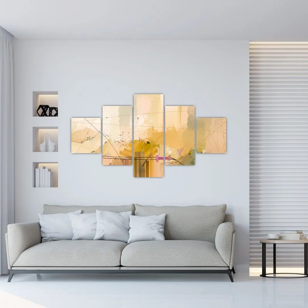 Obraz - Abstrakcja, obraz olejny (125x70 cm)