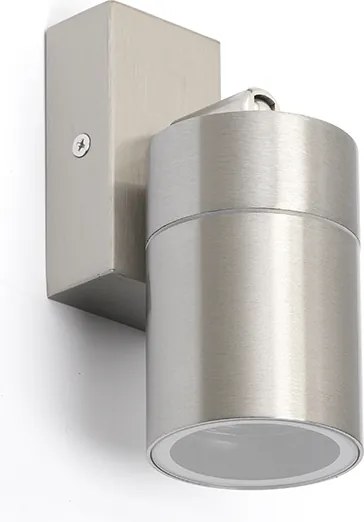 Lampa ścienna zewnętrzna stal IP44 obrotowa i pochylna - Solo