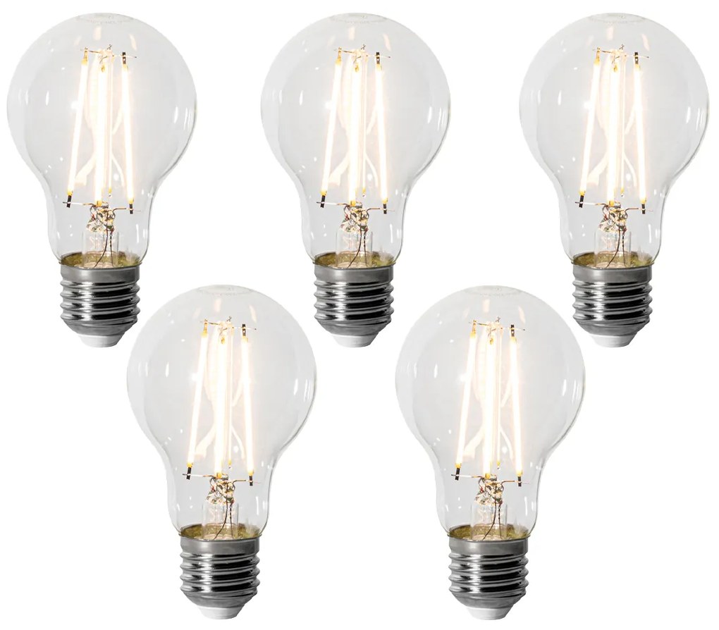 Zestaw 5 E27 dimbare LED lamp A60 6W 500 lm 2200K