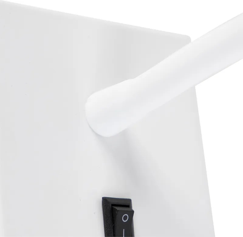 Nowoczesna elastyczna lampa ścienna biała LED - Flex