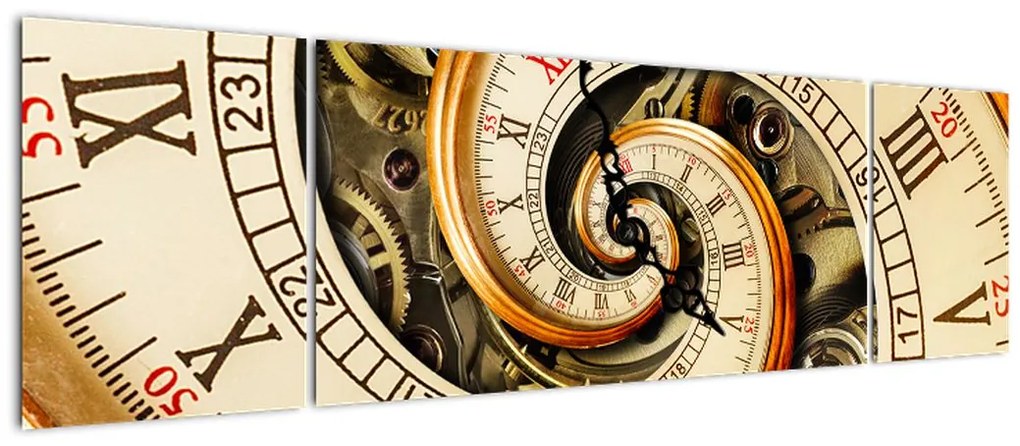 Obraz zegara (170x50 cm)