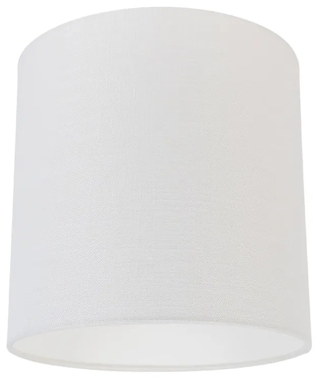 Abażur z tkaniny biały 25/25/25