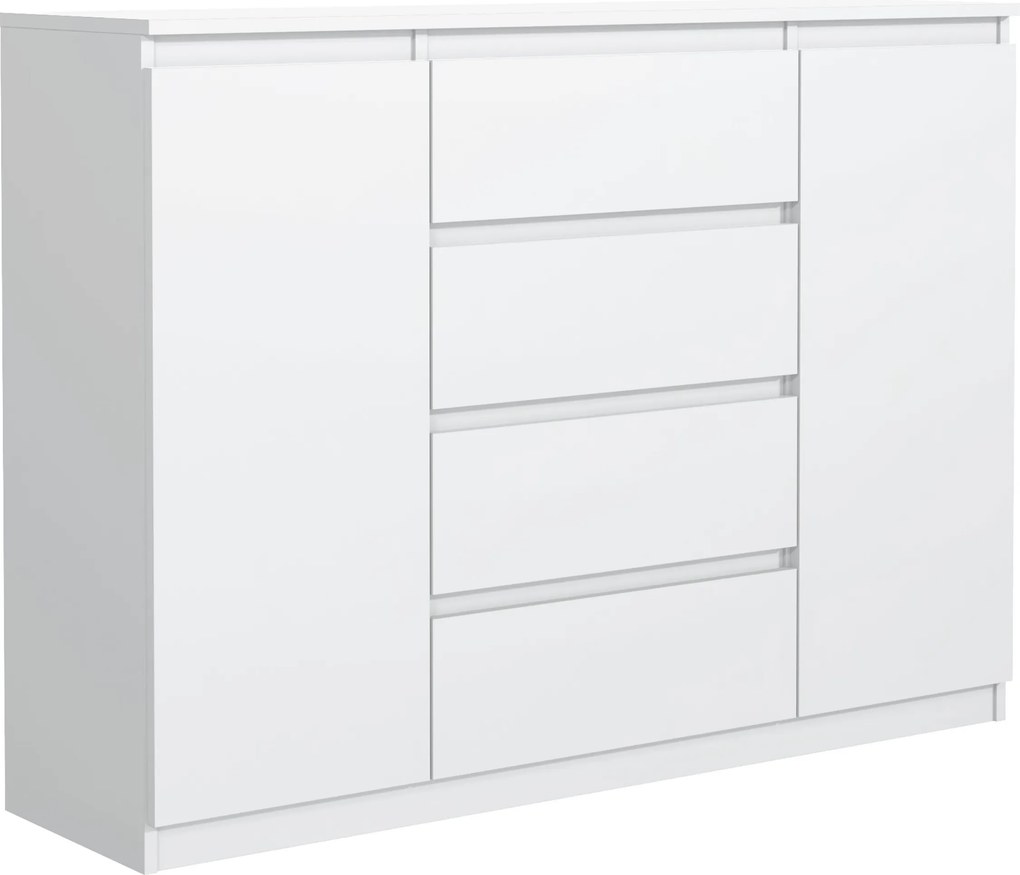 Komoda NUDO 138,5 cm do Salonu Sypialni Biały