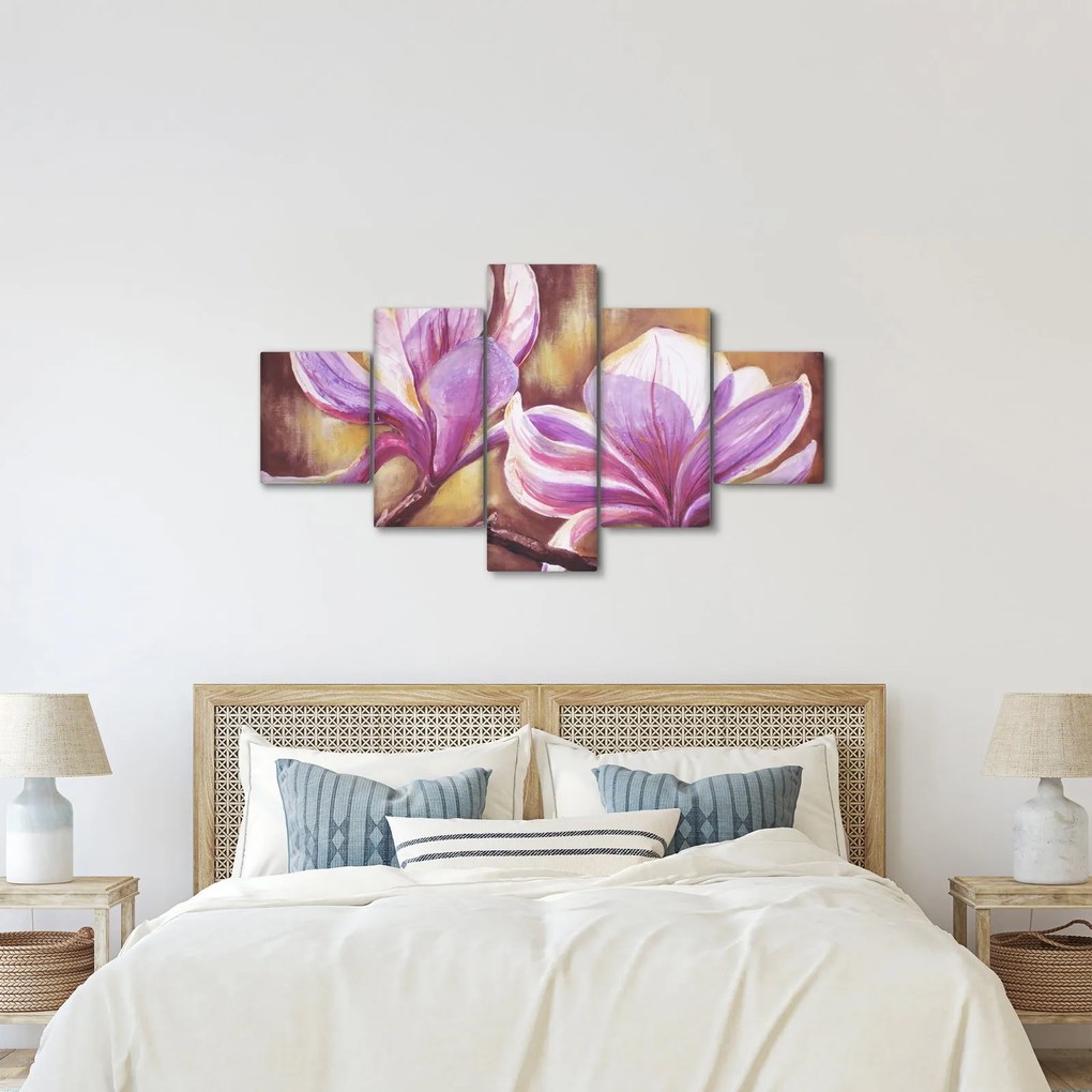 Obraz - Kwiaty magnolii (125x70 cm)