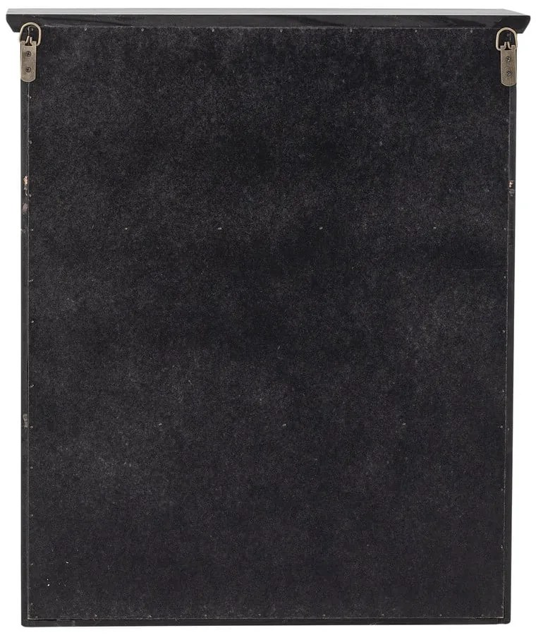 Czarna witryna z litego drewna jodłowego wisząca 51,5x66,5x22,5 cm Hazem – Bloomingville