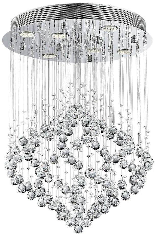 Luxera 62412 - Żyrandol natynkowy kryształowy CHESTER 6xGU10/50W/230V