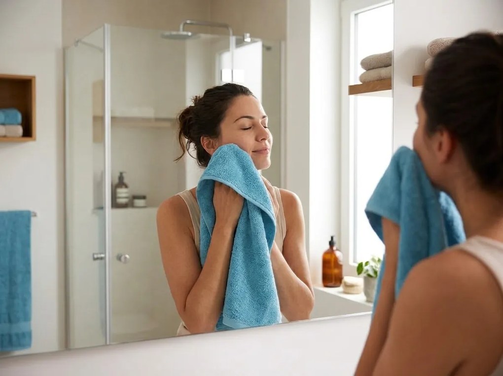 Ręcznik NORIELLE 50x90 cm jasnoniebieski, 100% bawełna