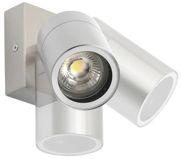 Lampa ścienna zewnętrzna stal IP44 obrotowa i pochylna - Solo