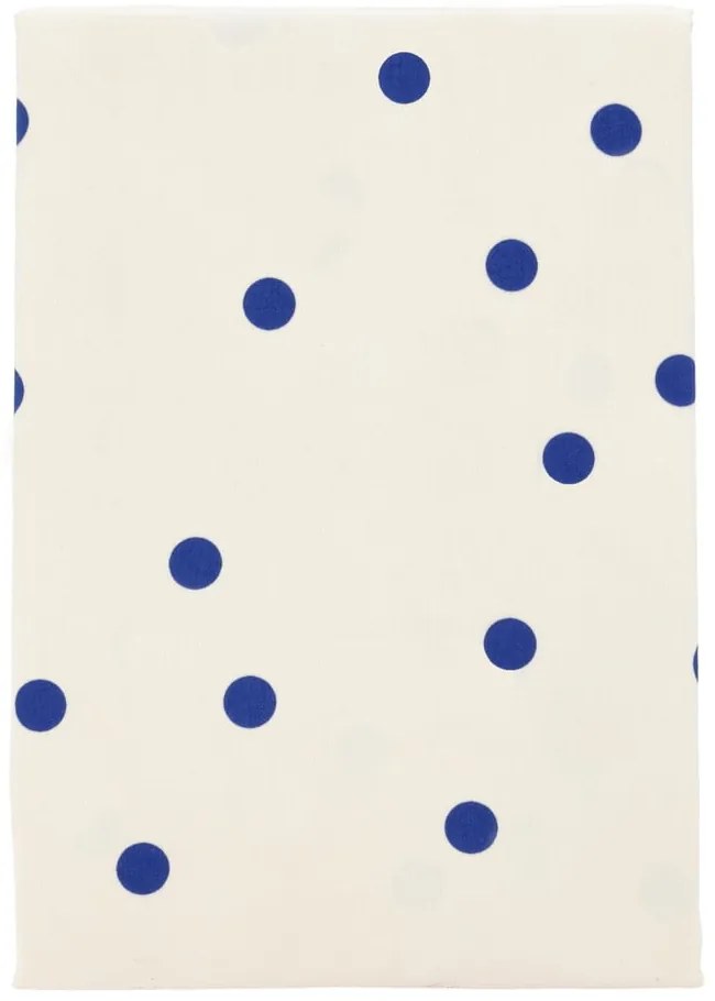 Niebieska/kremowa pościel jednoosobowa z satyny bawełnianej 140x200 cm Solaris – Södahl