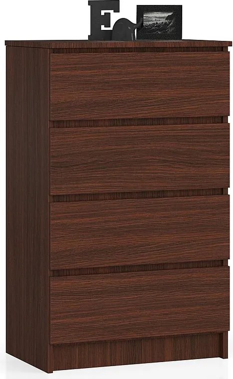 Komoda AKORD K60 Wenge 60 cm 4 szuflady kolor Wenge mat 60x40x99 cm