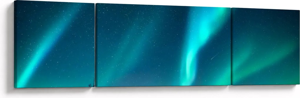 Obraz - Aurora Borealis (170x50 cm)