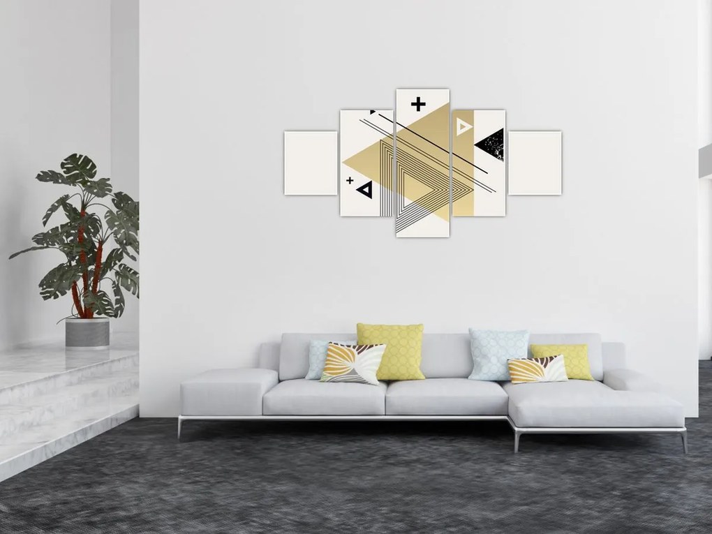 Obraz - Kształty geometryczne N⁰4 (125x70 cm)