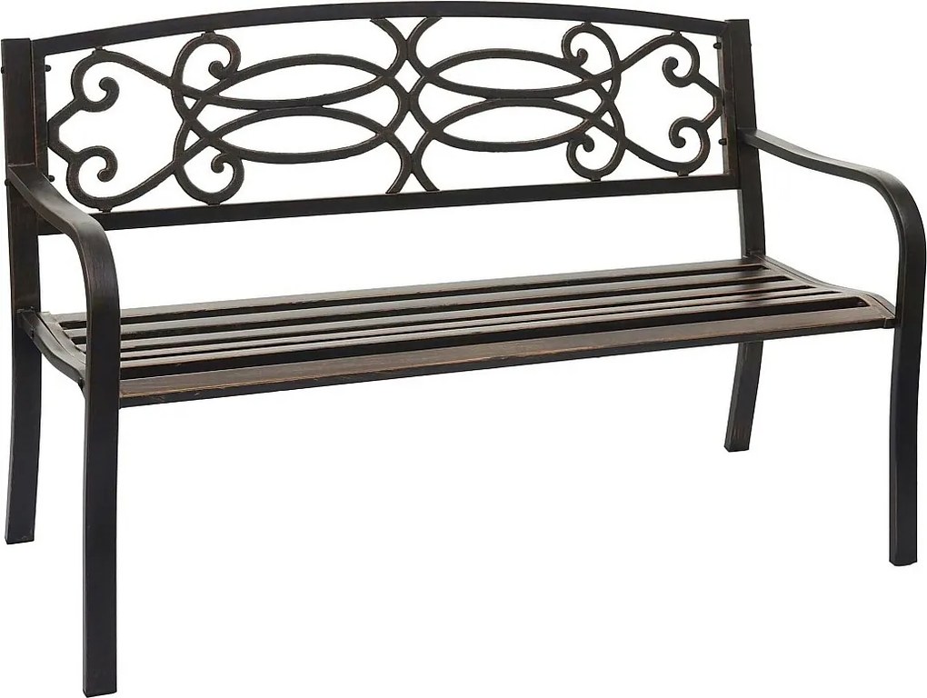 Ławka ogrodowa MCW-F44,  zabytkowy brąz