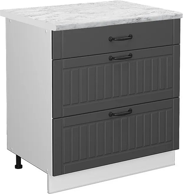 Szafka dolna do kuchni antracytowy domek wiejski 80x60x82 fame-line