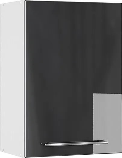 Szafka ścienna antracyt wysoki połysk 50x34.1x72 fame-line