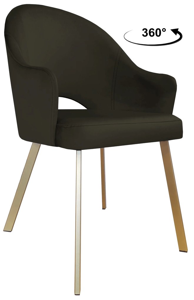 Krzesło obrotowe Velvet podstawa Profil złota MG05